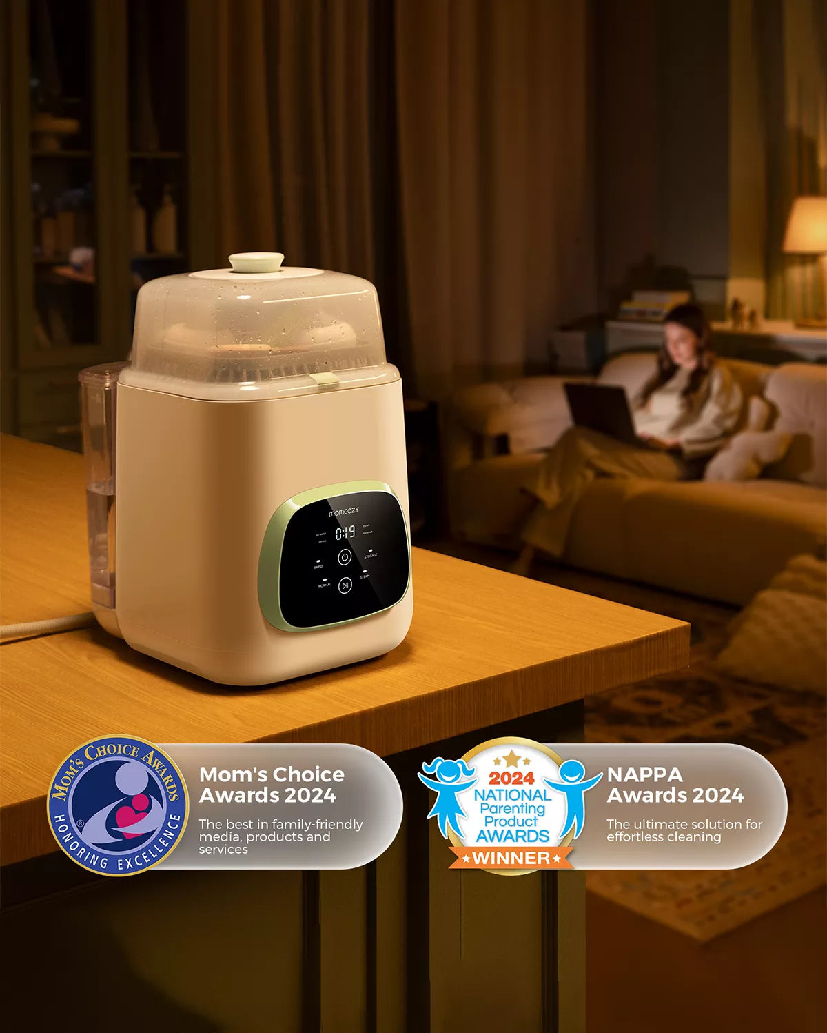 Pump & Clean Bundle: M6 Hands-free Breast Pump and KleanPal Pro Baby Bottle Washer and Sterilizer